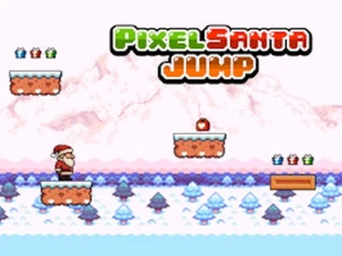 Pixel Santa Jump