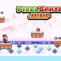 Pixel Santa Jump