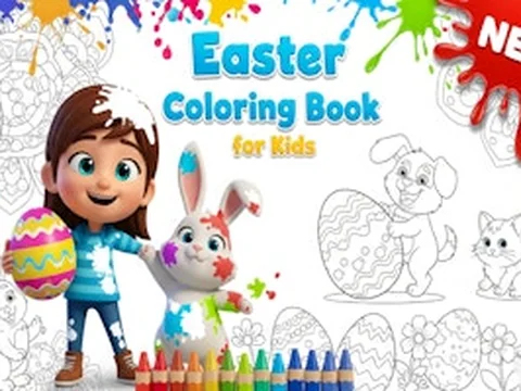 Easter Coloring Book for Kids