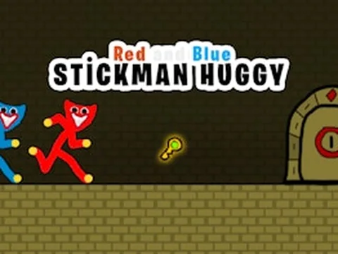 Red and Blue Stickman Huggy