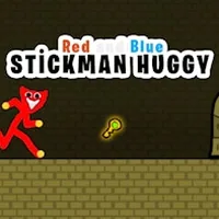 Red and Blue Stickman Huggy