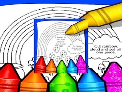 Rainbow With Pot Of Gold Coloring Pages