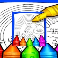 Rainbow With Pot Of Gold Coloring Pages