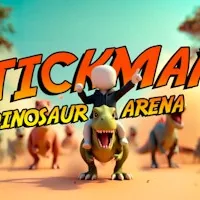 Stickman. Dinosaur arena