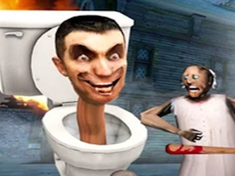 Granny Kill Skibidi Toilet Behind