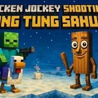 Chicken Jockey Shooting Tung Tung Sahur