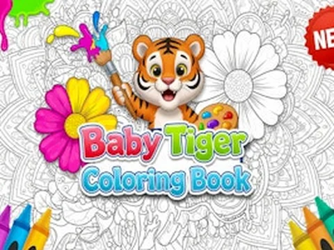 Baby Tiger Coloring Book