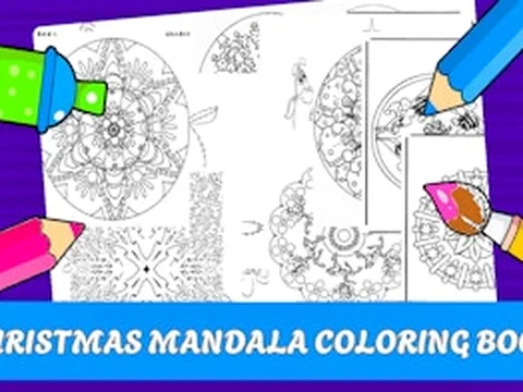 Christmas Mandala Coloring Book
