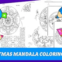 Christmas Mandala Coloring Book