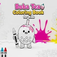 Boba Tea Coloring Book for Kids