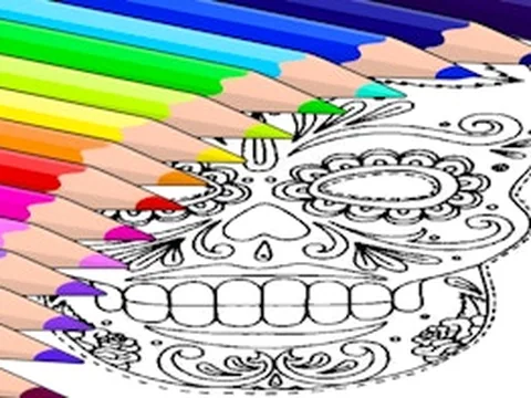 Sugar Skull Coloring Pages