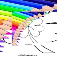 4 Leaf Clover Coloring Page