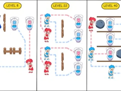 Draw to Pee Toilet Race!