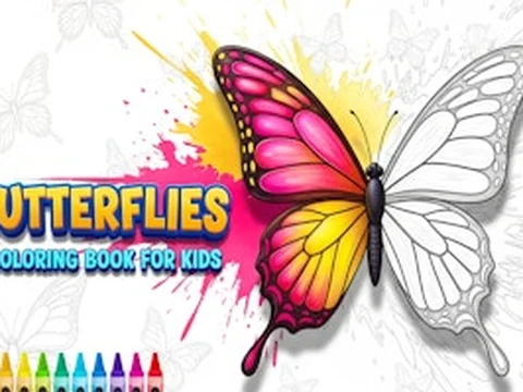 Butterflies Coloring Book for Kids