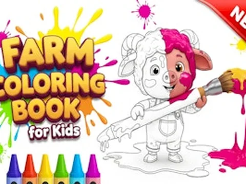 Farm Coloring Book for Kids
