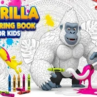 Gorilla Coloring Book for Kids