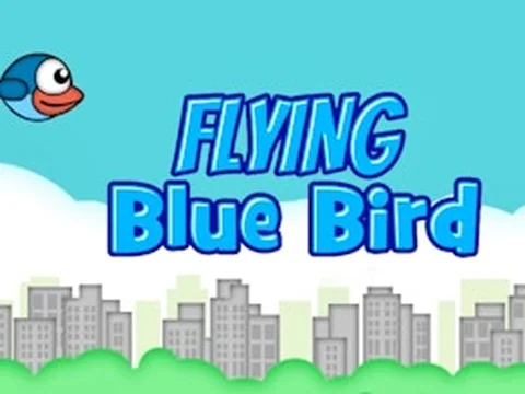 Flying Blue Bird