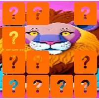 Animal Lion Memory Match