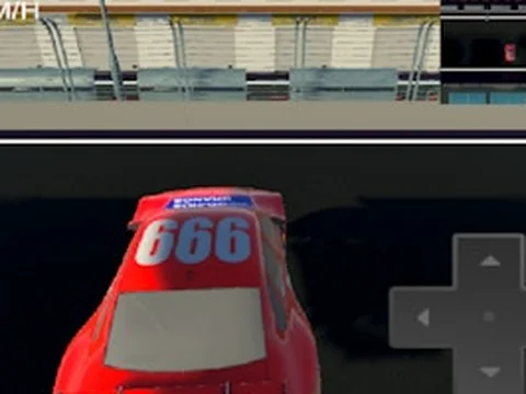 A Car on a Race Track