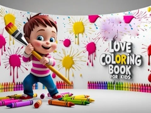 Love Coloring Book for Kids