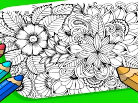 Flowers Coloring Game for Adults