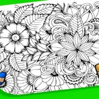 Flowers Coloring Game for Adults