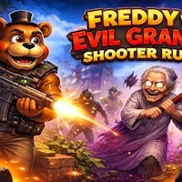 Freddy vs Evil Granny Shooter Rush