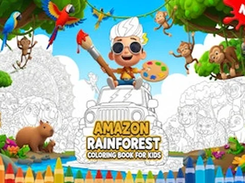 Amazon Rainforest Coloring Book for Kids