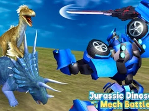 Jurassic Dinosaur Mech Battle