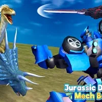 Jurassic Dinosaur Mech Battle