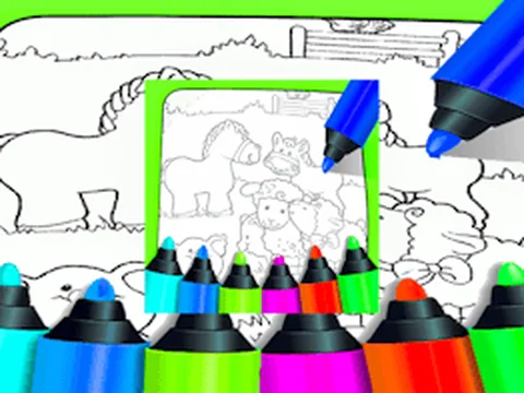 Farm Animals Coloring For Kids