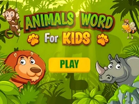 Animals Word for Kids