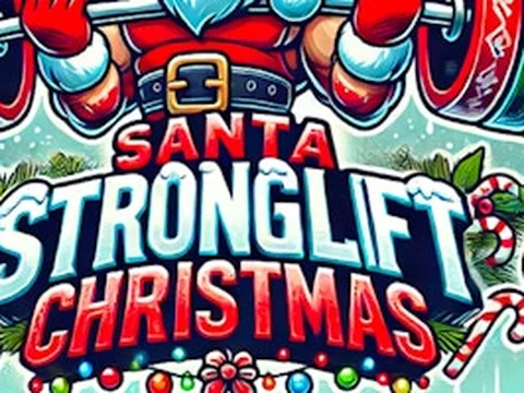 Santa StrongLift Christmas