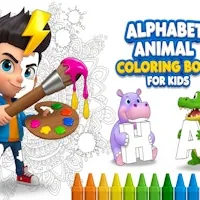 Alphabet Animal Coloring Book for Kids