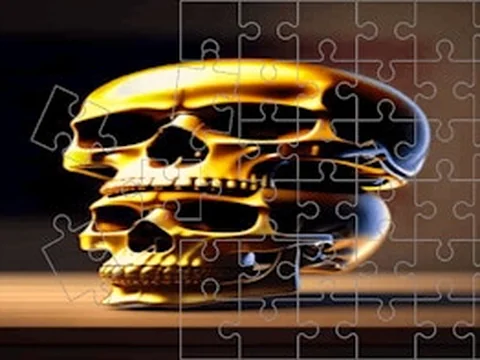 Skull Picture Scramble Challenge