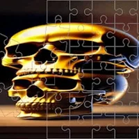 Skull Picture Scramble Challenge