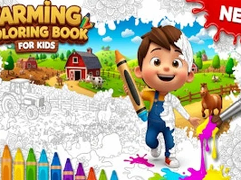 Farming Coloring Book for Kids