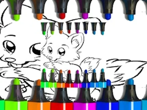 Cute Anime Animals Coloring Pages