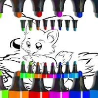 Cute Anime Animals Coloring Pages