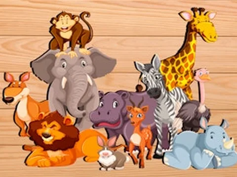 Puzzles for kids with animals sounds