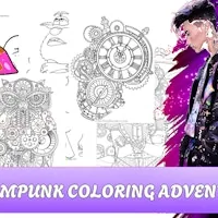 Steampunk Coloring Adventure