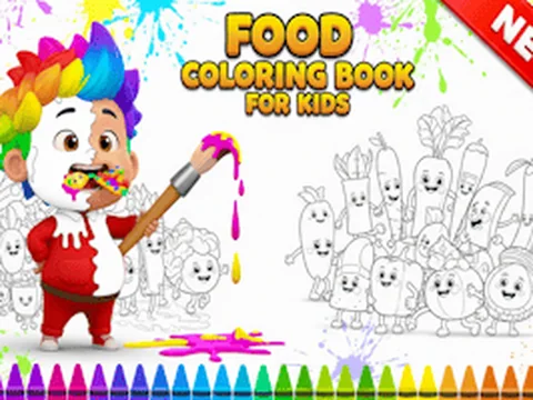 Food Coloring Book for Kids