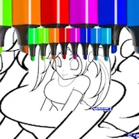 Cute Anime Face Girls Coloring Pages